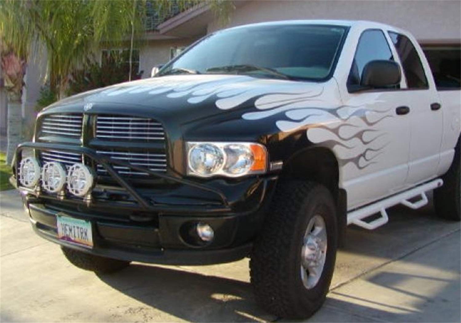 PreRunner N-Fab Light Bar With Tabs | Gloss Black | D023LH | Fits 2002-2008 Dodge 1500, 2002-2003 RAM 2500 / 3500