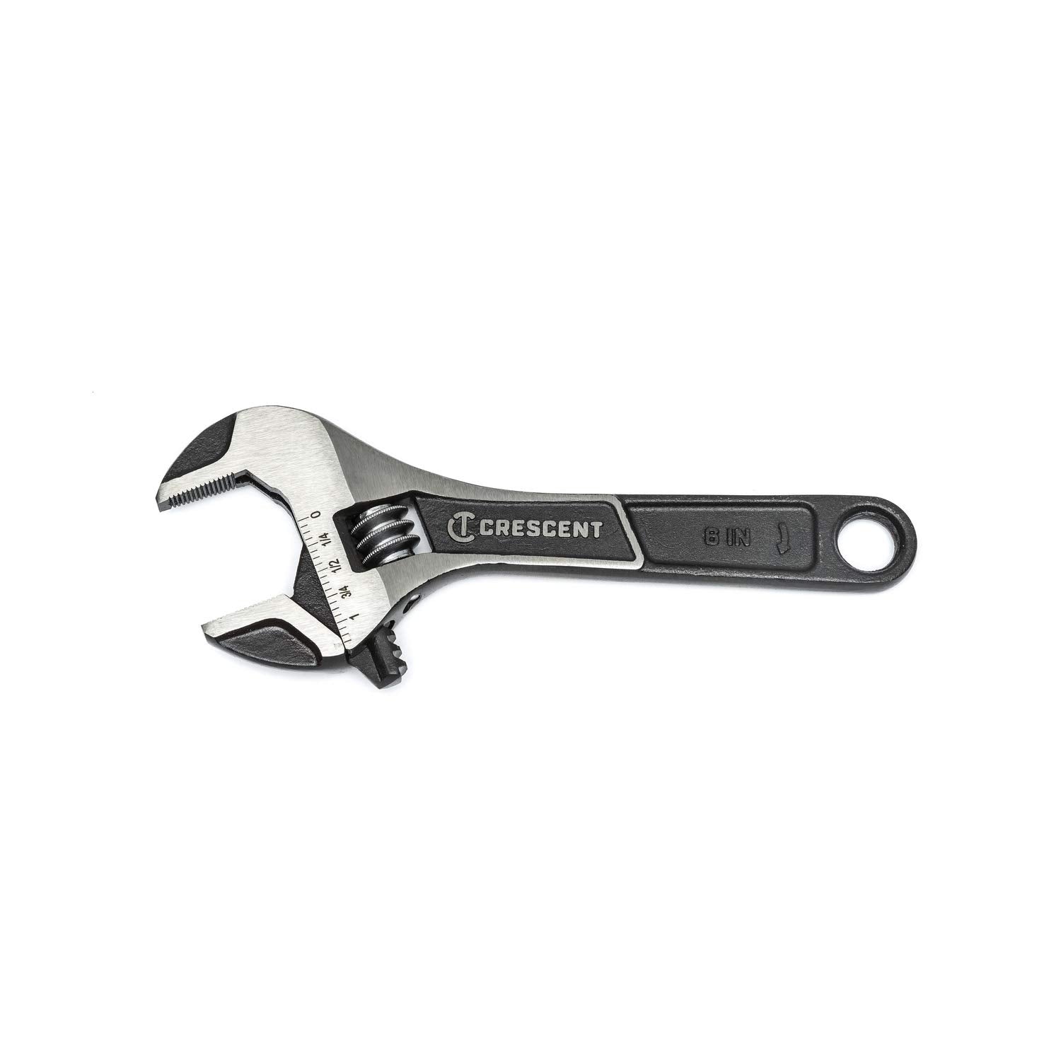 Wide Jaw Crescent Adjustable Wrench - Home Improvement, Repair & Garage Hand Tool - Wide Mouth Versatile Plumbing Tool - 6" - ATWJ26VS