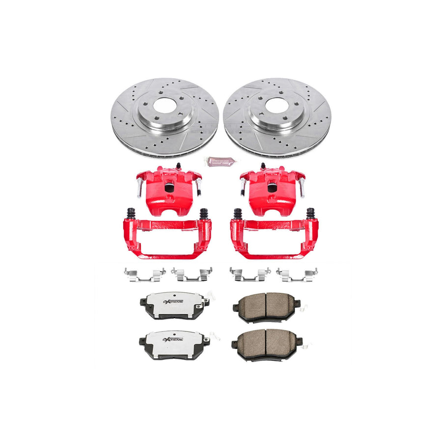 Power Stop Front KC091-26 Z26 Street Warrior Brake Kit For Nissan Maxima 2004-2006 [Model Specific]