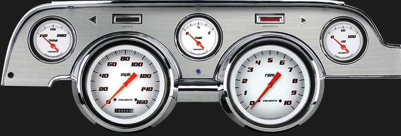 Velocity White Series Classic Instruments MU67VSWBA Gauge Package