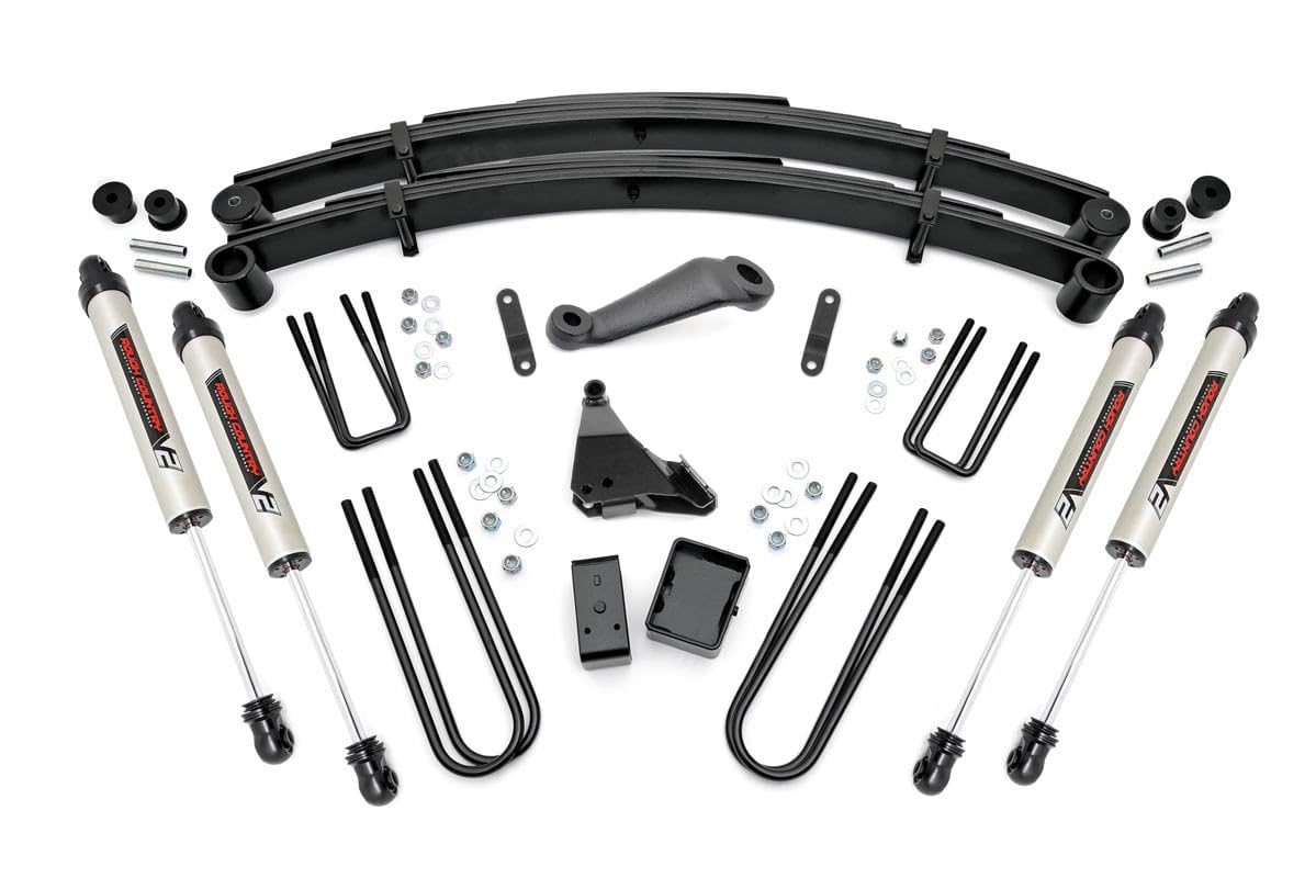 6" Lift Kit Rough Country w/V2 Shocks for 1999-2004 Ford Super Duty 4WD - 49670