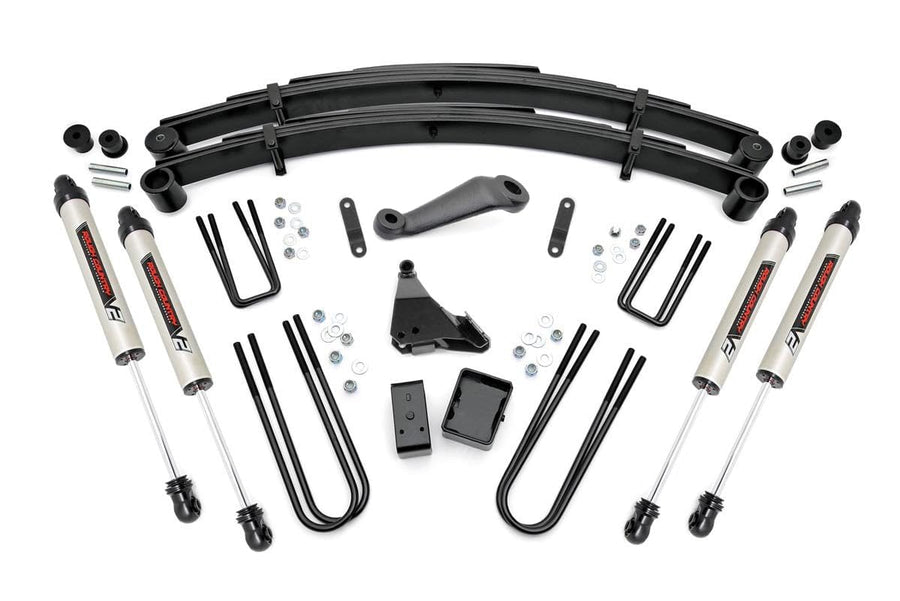 6" Lift Kit Rough Country w/V2 Shocks for 1999-2004 Ford Super Duty 4WD - 49670