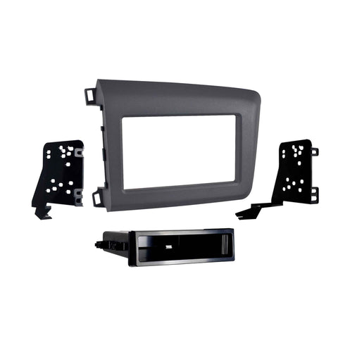 Single DIN Radio Installation Dash Kit Metra Electronics 99-7881G Fits 2012 Honda Civics