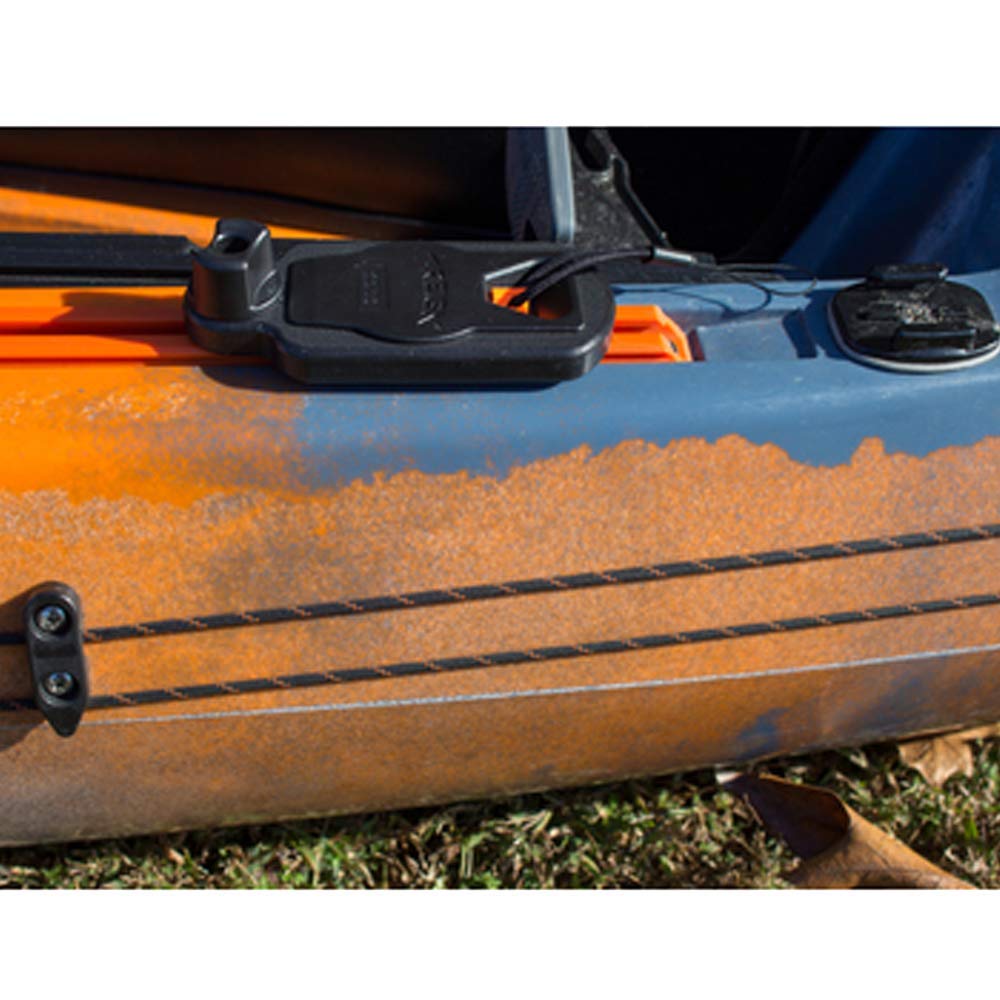 Track Mount YakAttack Retractor | 36" Kevlar Cord with Removable 4" Tether | Gear Safety System for Kayaks | Fits GearTrac & MightyMount | Yak Attack USA-Made