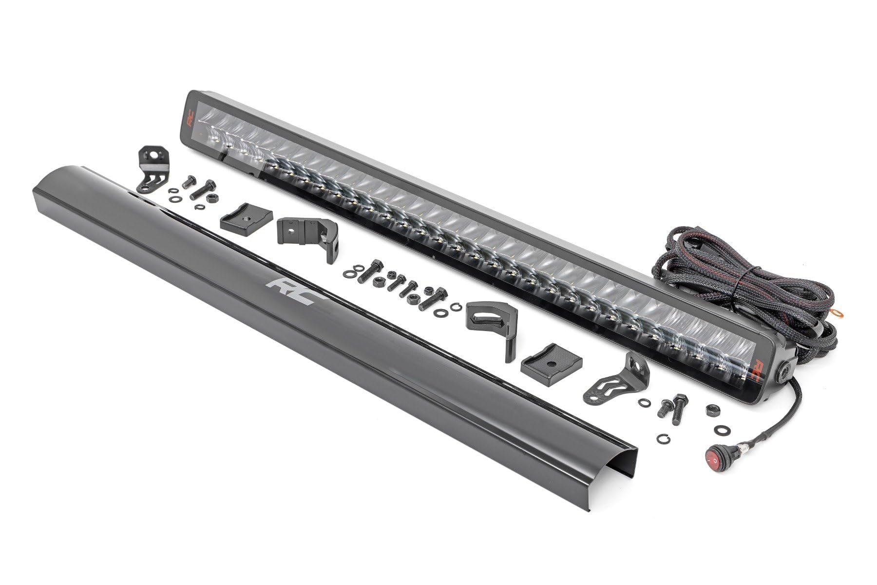 30" Rough Country Dual Row LED Light Bar - 300W, 27000 Lumen, Osram LEDs, Combo Spot/Flood Beam for Rugged Off-Road & Overlanding