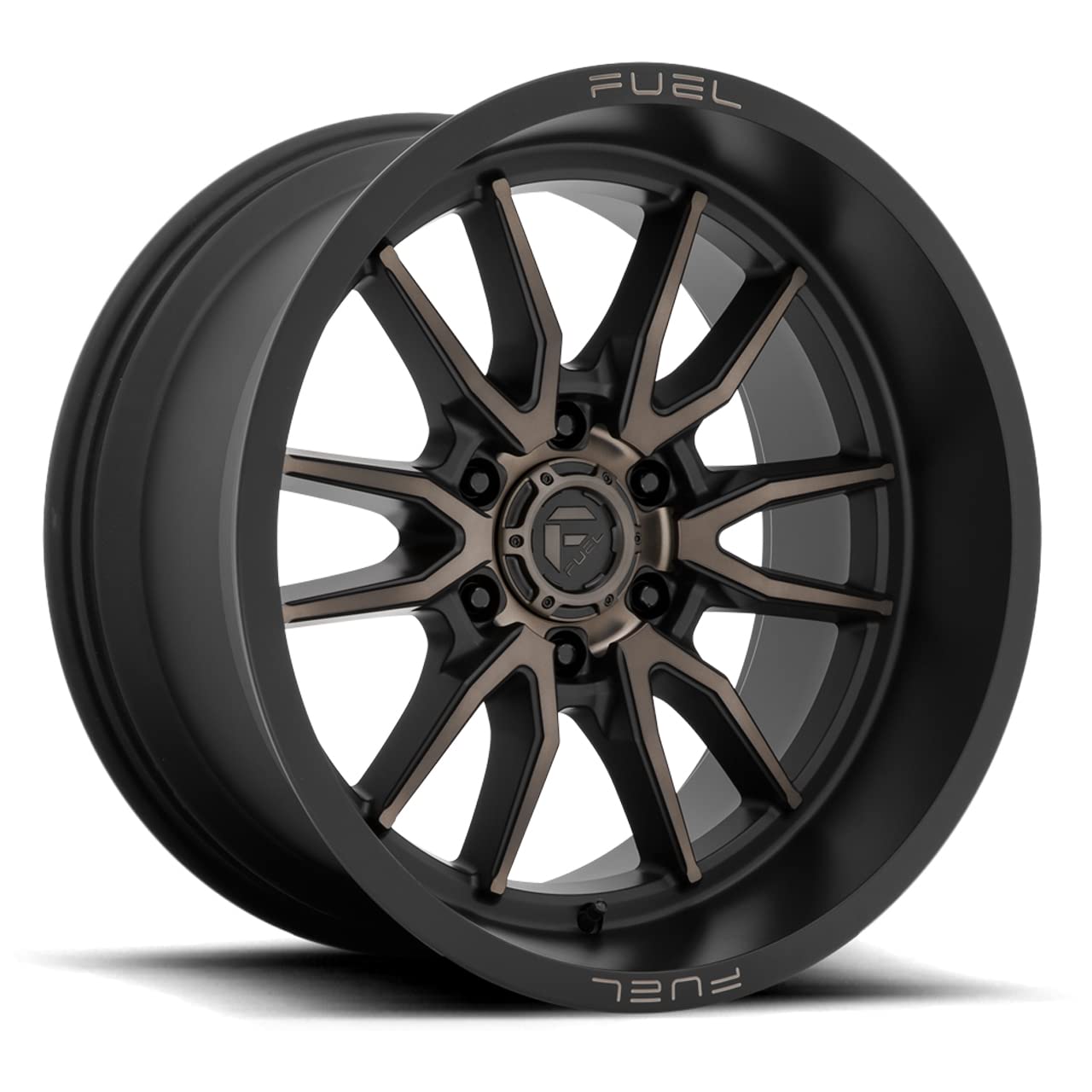 D762 CLASH FUEL OFF-ROAD 22X12, 6X5.5, 4.77, -44mm MATTE BLACK DOUBLE DARK TINT - D76222208447