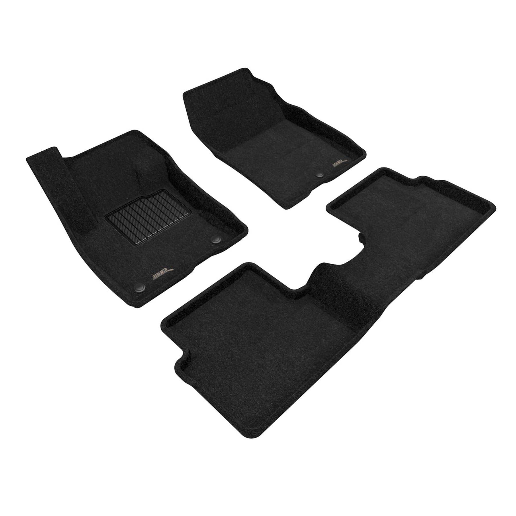 3D MAXpider Elegant Custom Fit Floor Mat (Black) Compatible with Ford Maverick 5-Seat Gasoline 2022-2026 - Full Set