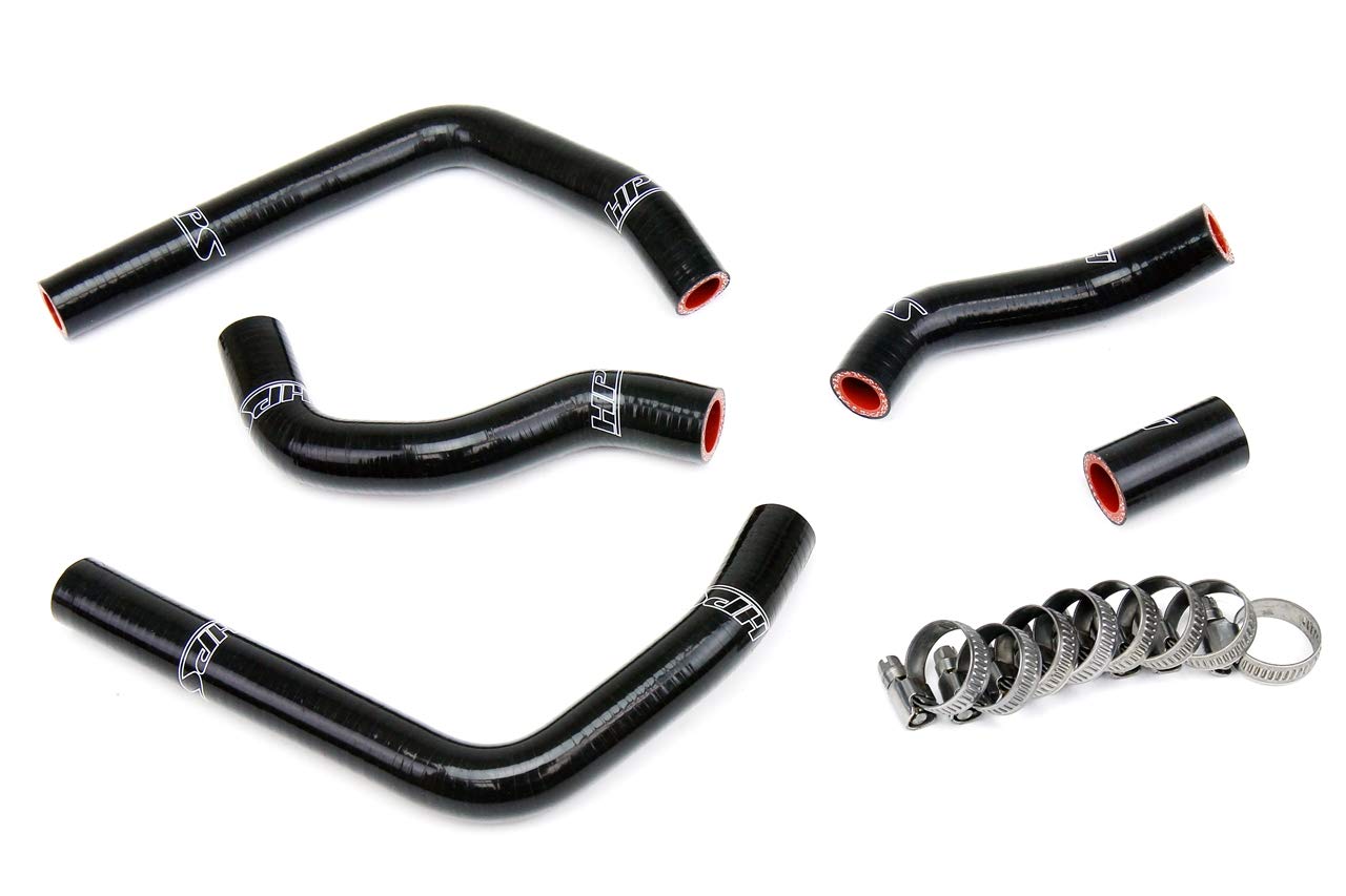 Black HPS 57-1374-BLK Silicone Radiator Coolant Hose Kit