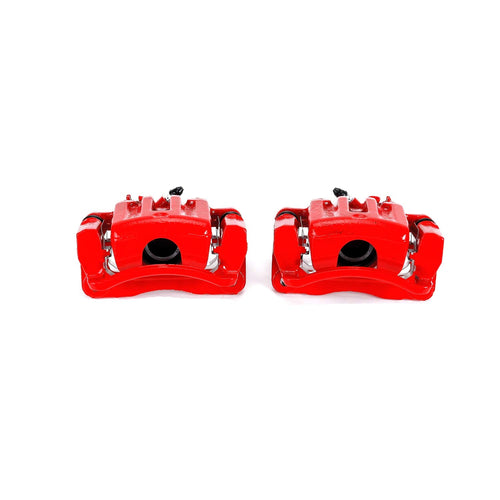 Power Stop Pair of High-Temp Red Powder Coated Rear Calipers For Chevrolet Captiva Sport, Chevrolet Equinox, GMC Terrain, Pontiac Torrent, Saturn Vue [Model Specific]