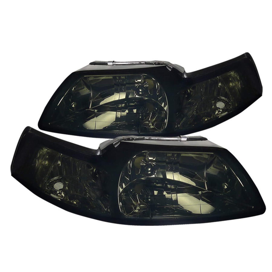 LH-MST99G-RS Spec-D Tuning Headlights- Smoke FORD MUSTANG 94-04
