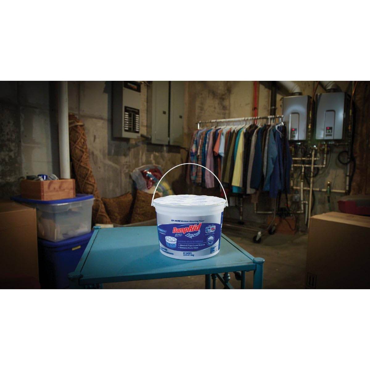 WM Barr Fg50t Damp Rid 2 Lb Frangrance Free Hi-Capacity Moisture Absorbers