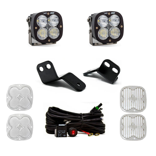 Baja Designs A-Pillar Light Kit XL80 LED for Polaris RZR XP 1000; Turbo XP; Turbo S 2014-21 UTV (Driving/Combo; Clear)