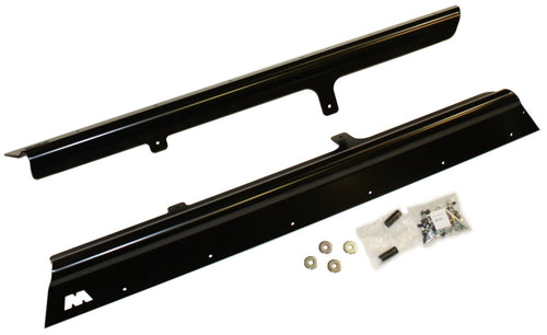 63003 WARN Steel Plate Rock Sliders Panel Guard for Jeep Wrangler (1987-1995)