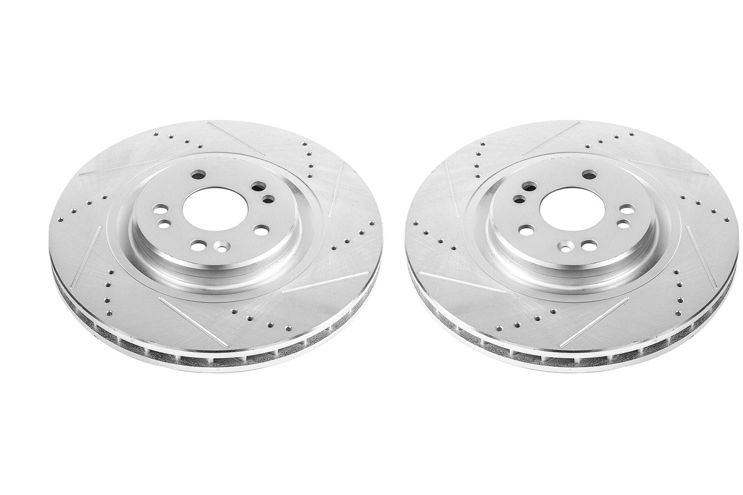 Front Power Stop EBR660XPR Drilled and Slotted Evolution Rotor (Pair)