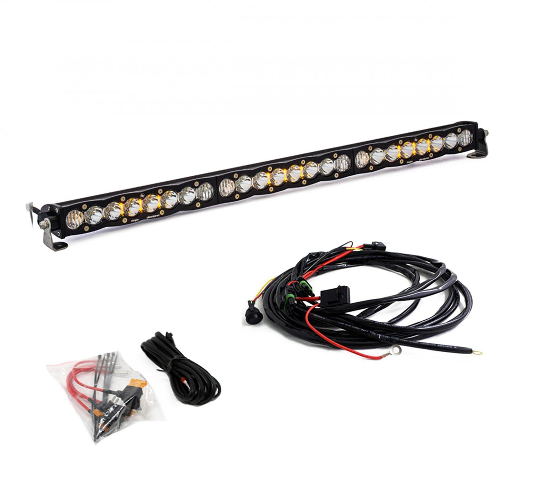 30-inch Baja DesignsS8 Roof LED Light Mount Bar Kit for Polaris RZR Turbo/S, RZR 900, RZR XP 1000 (Driving/Combo, Clear)