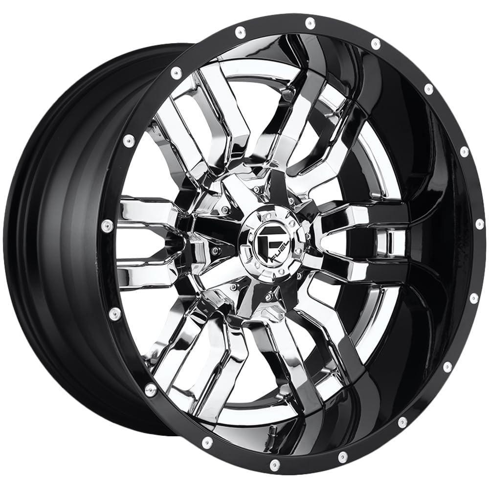 D270 Fuel Sledge 22x10 6x135/6x139.7-13mm Chrome Wheel Rim