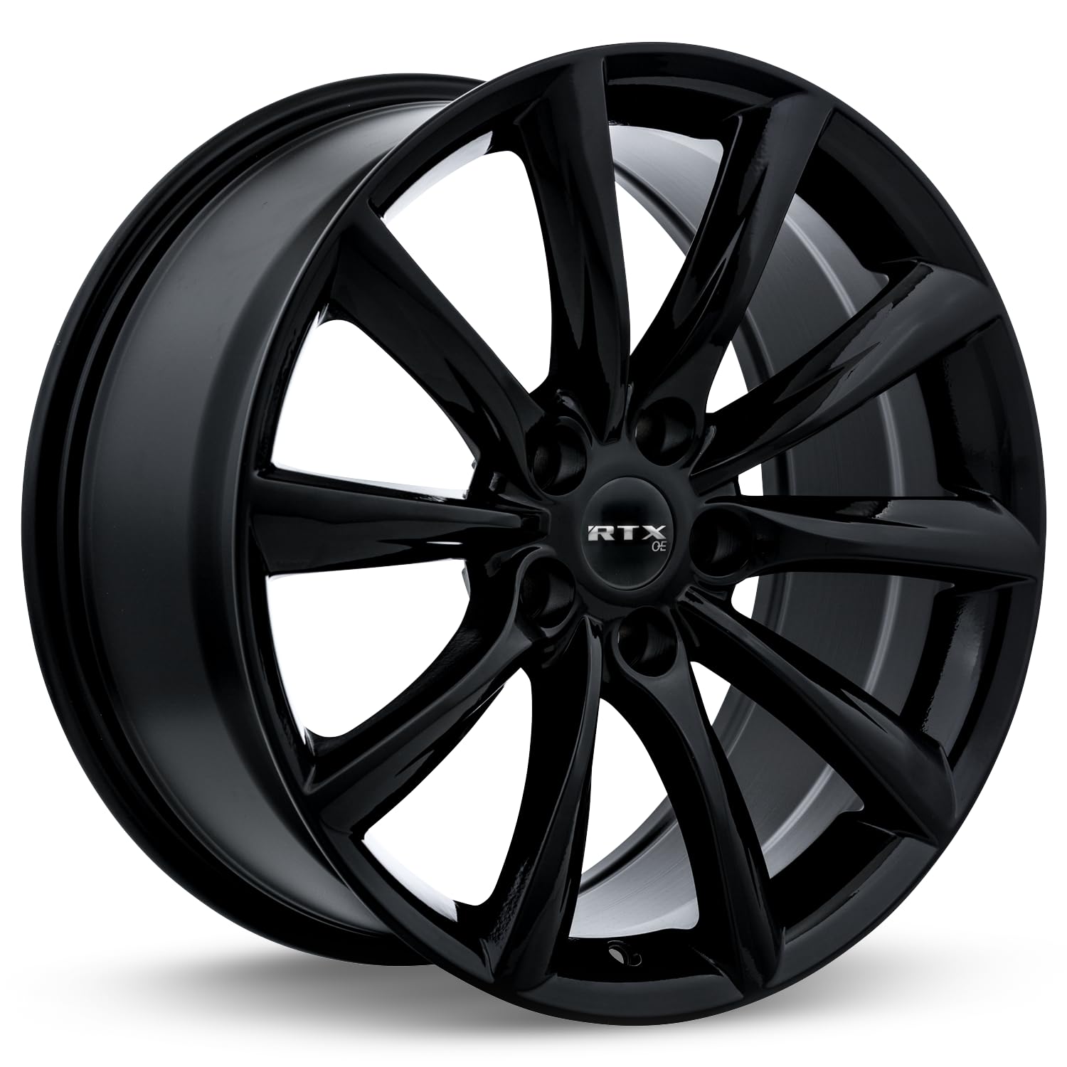 ALTO RTX Custom Wheel - 20x8.5, 35 Offset, 5x120.65 Bolt Pattern, 64.1mm Hub - Gloss Black Rim
