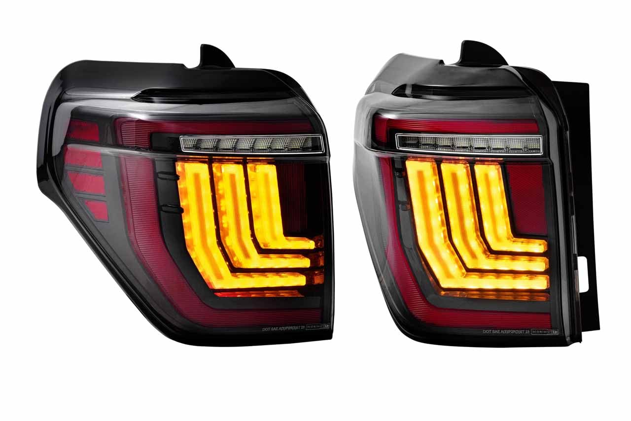 Morimoto XB LED Taillights Toyota Fits 4Runner 10-23, Plug and Play Taillight Assemblies (Smoked)