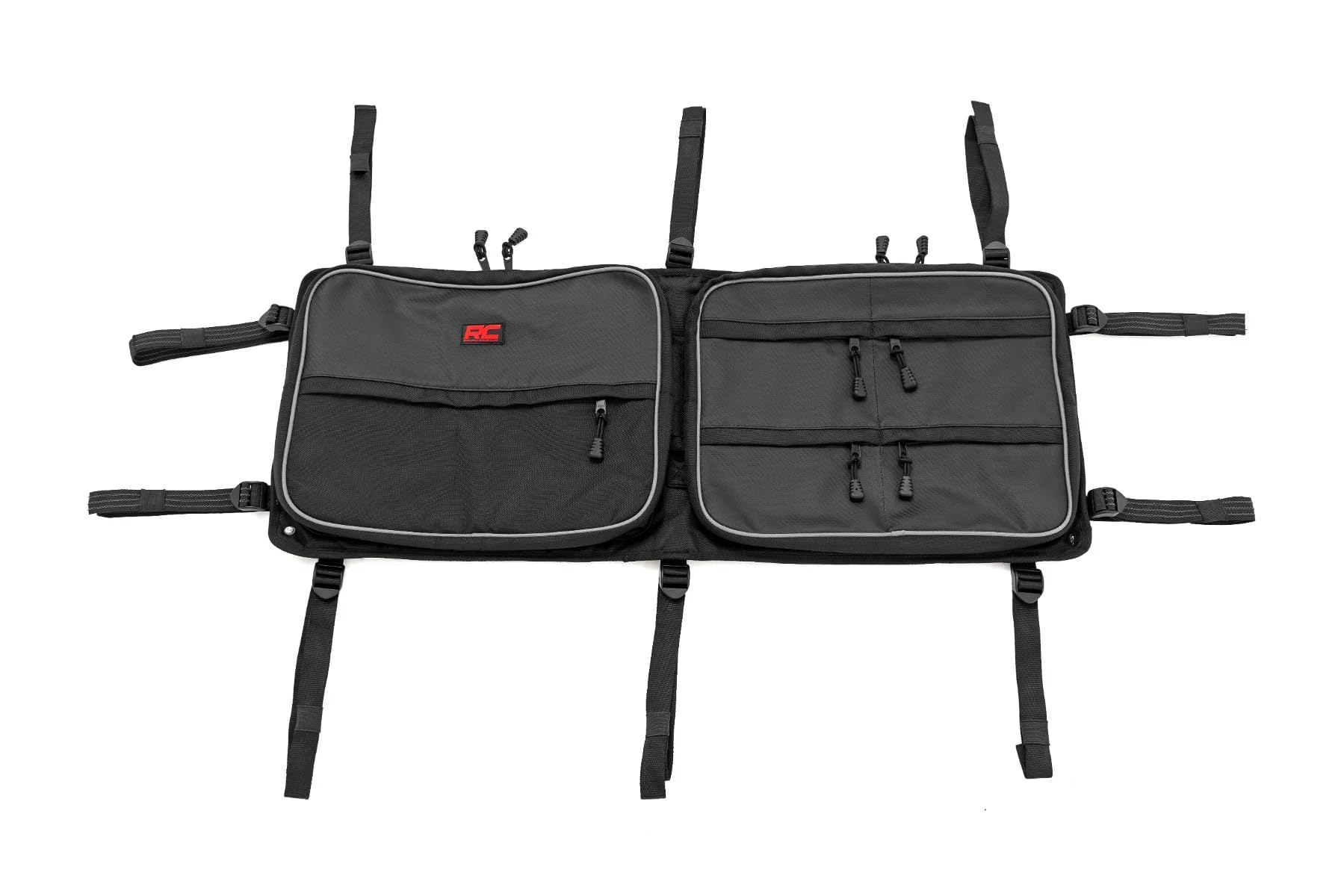 Rough Country Roof Storage Bag Overhead for Polaris RZR & Can-Am Defender MAX – 1680D Water-Resistant UTV Cargo Bag