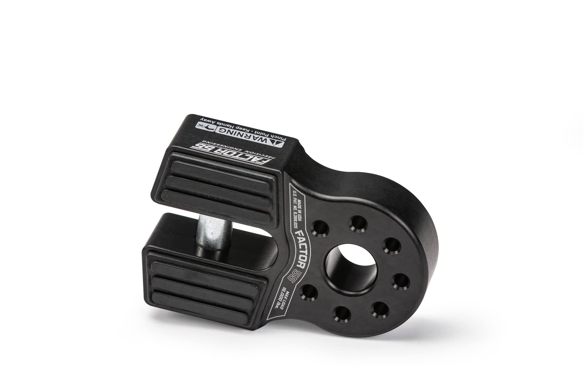 Factor 55 Winch Flatlink Shackle Mount, Designed for use Steel or Synthetic Ropes up to 6,000 lbs - Black