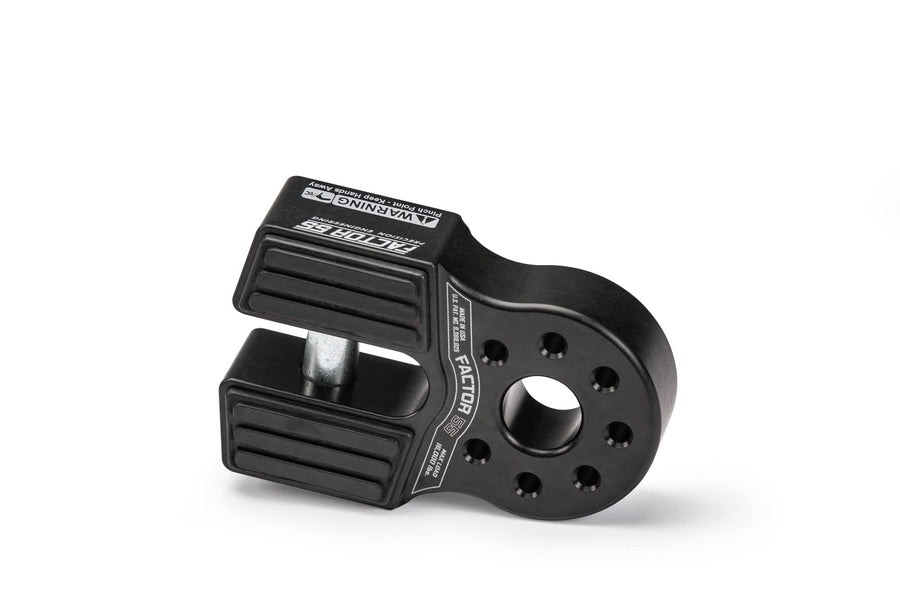 Factor 55 Winch Flatlink Shackle Mount, Designed for use Steel or Synthetic Ropes up to 6,000 lbs - Black