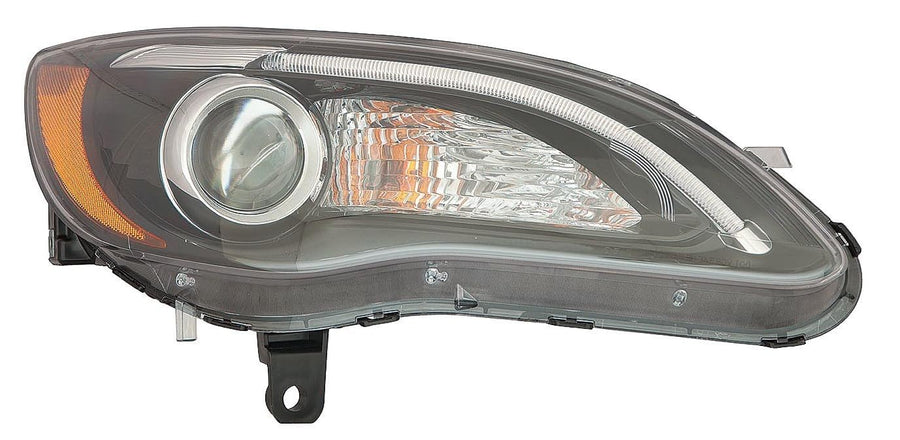 For Chrysler 200 Sedan/CONV 11-14 Headlight S BLK Bezel Passenger Side CAPA | DOT Certified 68088066AG | CH2503275C ACK