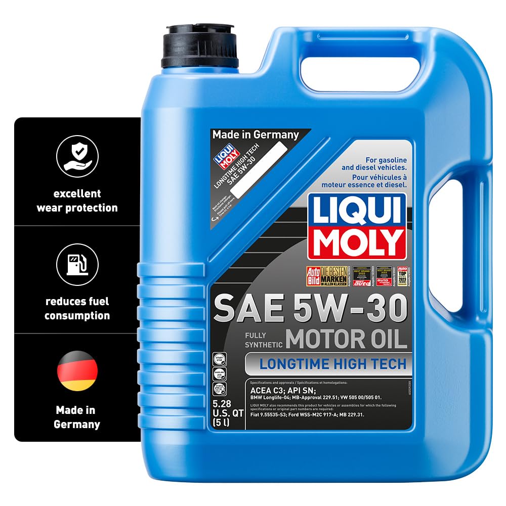 LIQUI MOLY High Tech Longtime SAE 5W-30 | 5 L | Fully synthetic engine oil | SKU: 2039