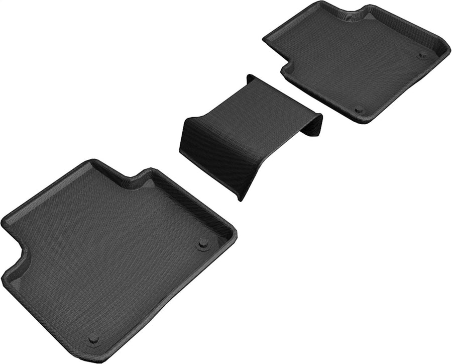 MAXpider 3D Custom Fit Kagu Floor Mat (Black) Compatible with Porsche Cayenne (9Y0) SUV 2019-2026 / Cayenne Coupe (9Y3) 2021-2026 - R2 (3 Pcs)