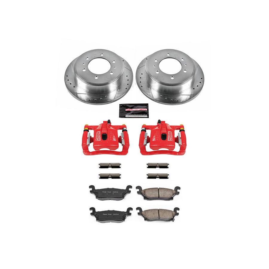 Power Stop Rear Z23 Evolution Sport Brake Kit KC3067 (with Calipers) For Hummer H3 2006-2010, Hummer H3T 2009-2010 [Model Specific]