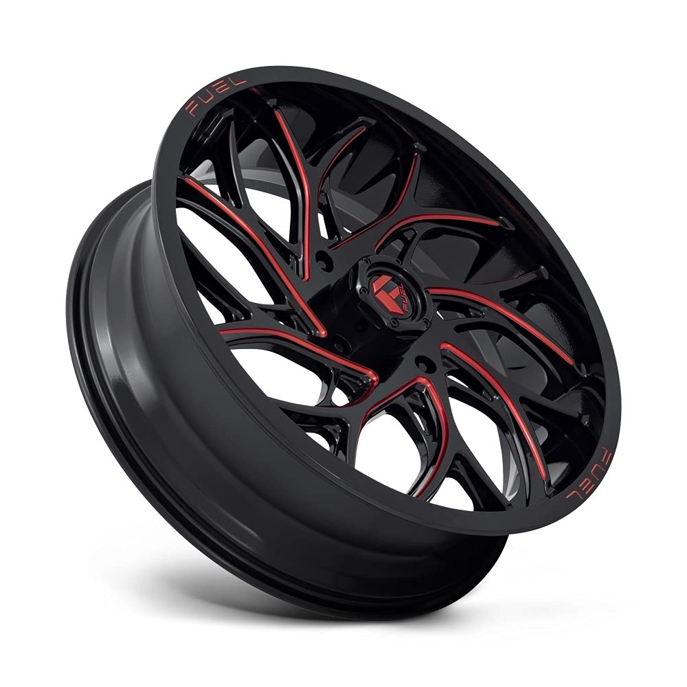 D779 RUNNER 24x7 UTV, Bolt Pattern: 4x137/, Offset: 13, GLOSS BLACK MILLED CANDY RED, set of 1