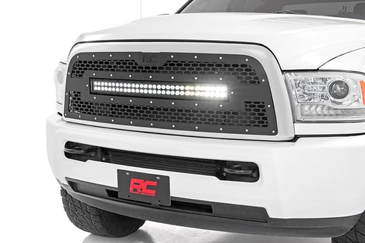 Rough Country LED Mesh Grille Insert for 2013-2018 Ram 2500/3500 2WD/4WD - 70152