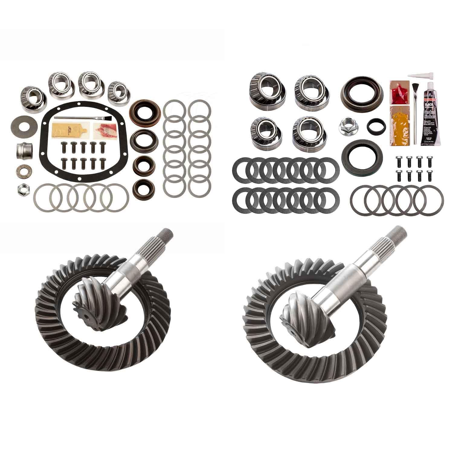 EXCEL XLK-5009 from Richmond - Differential Complete Ring and Pinion Kit - Jeep TJ - Front and Rear Differential Ring and Pinon Front and Rear Complete Kit
