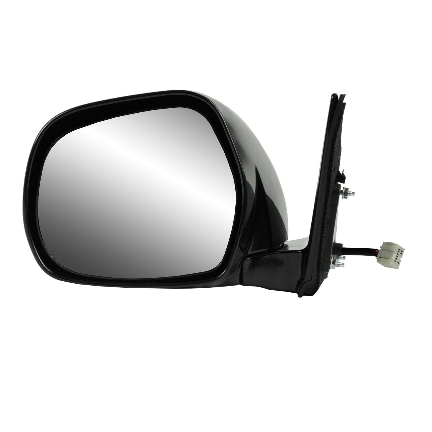 Driver Side Fit Mirror for Lexus GX470, Black w/PTM Cover, w/Memory, Foldaway, Heated Power