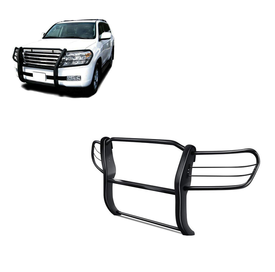 Grille Brush Black Horse Bumper Guard Modular Black Compatible with 1998-2007 Toyota Land Cruiser-17SG598MA