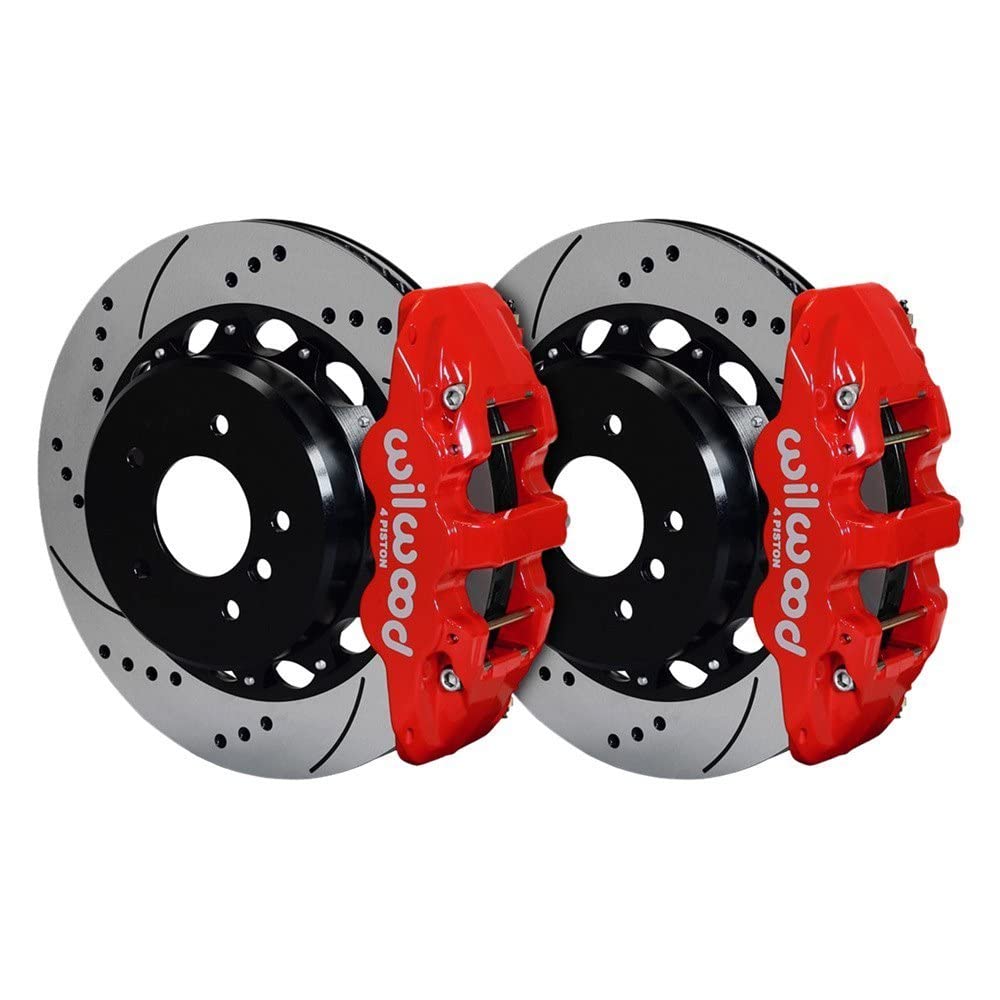 Rear AERO4 Kit,14.00, Drilled, Red