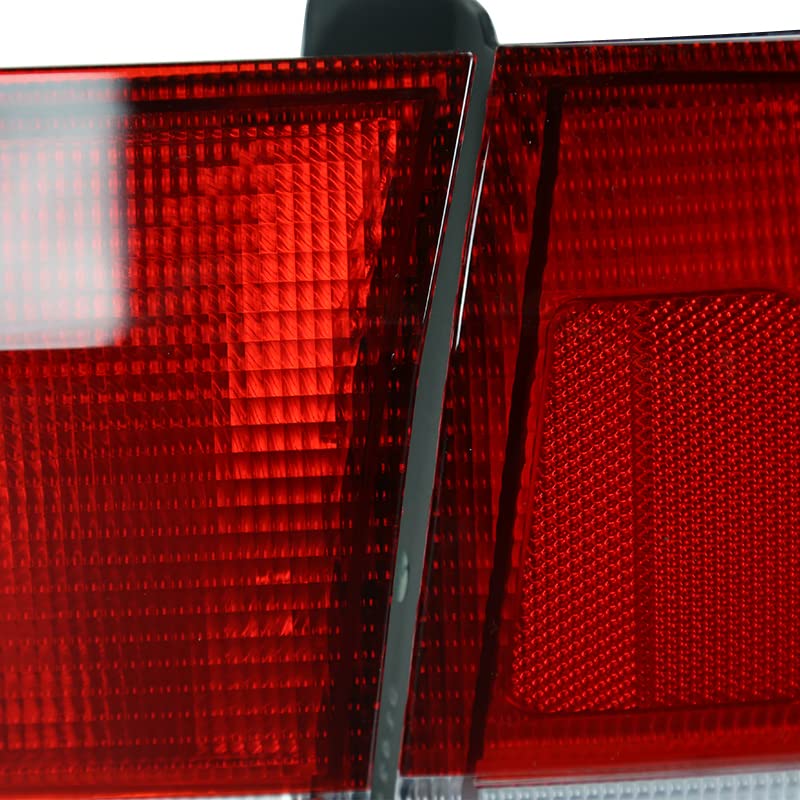 Red Tail Lights SPEC-D TUNING Compatible with 1996-1998 Honda Civic 4-Door Sedan, Left + Right Pair Assembly