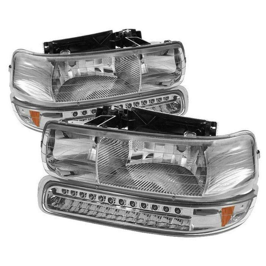 Headlight Spyder Auto HD-JH-CSIL99-LED-SET-C with LED Bumper Light