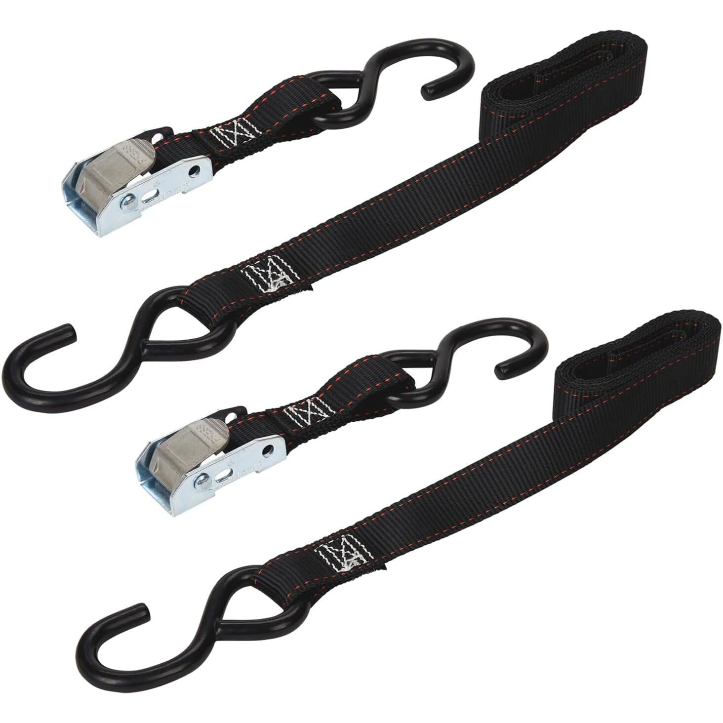 6' x 1" Red Motorcycle Tie Down Keeper, 2 pack