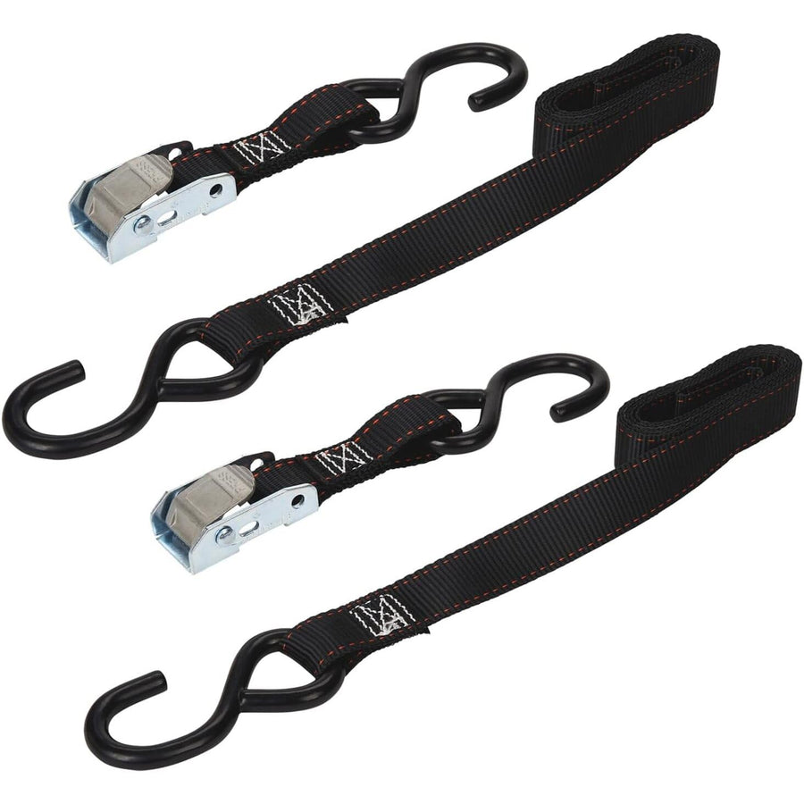 6' x 1" Red Motorcycle Tie Down Keeper, 2 pack
