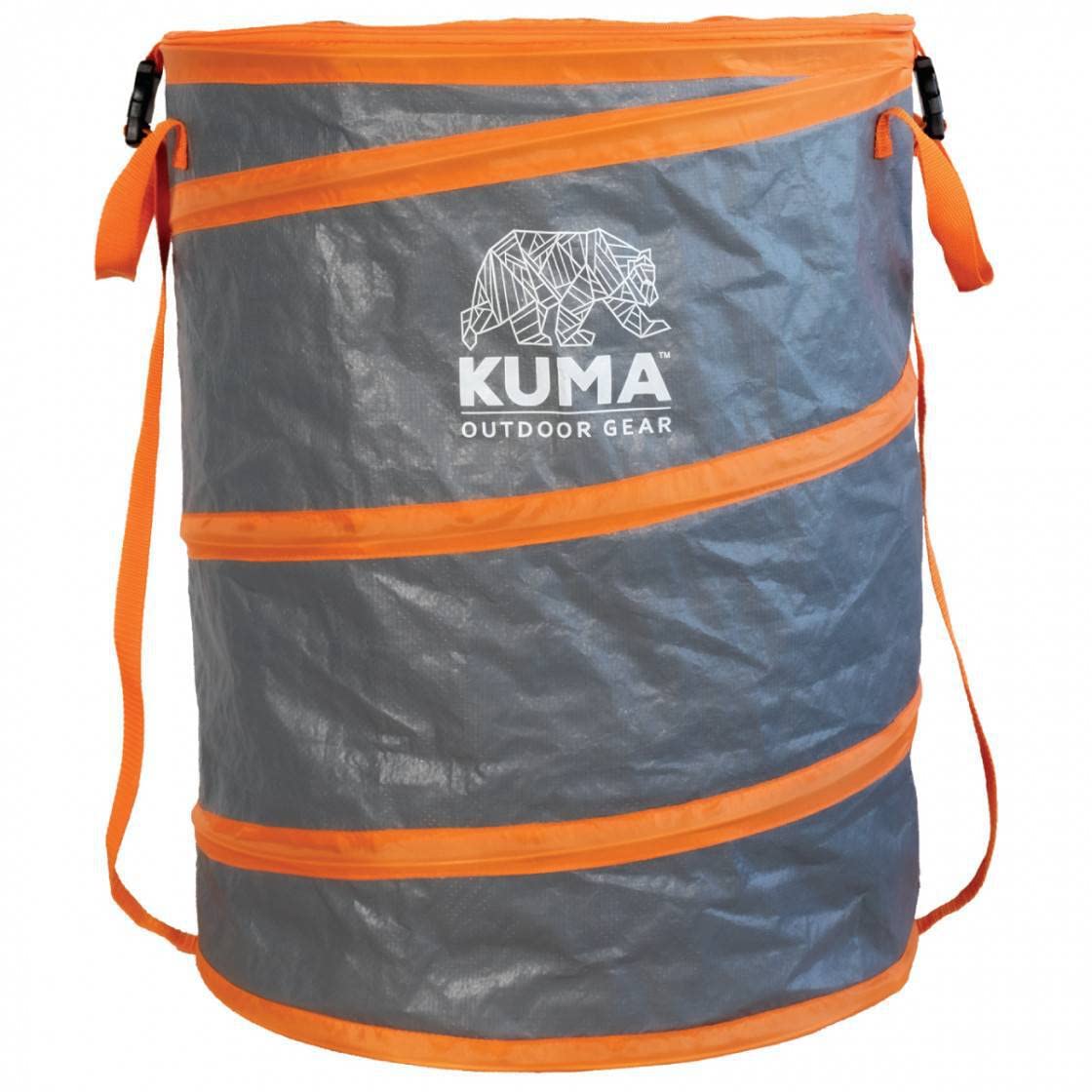 Kuma Pop Up Outdoor Gear Waste Bin Graphite/Orange