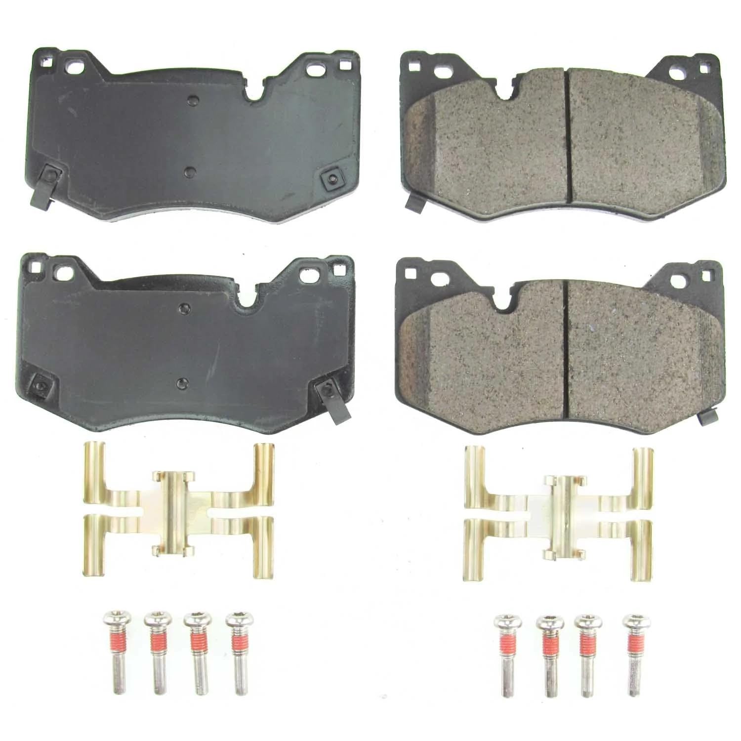 Power Stop Brake Kit Front For Cadillac CT4 2020-22 |CT5 2020-25 |Chevrolet Corvette 2020-25 - Ceramic Brake Pads With Installation Hardware, 17-8009