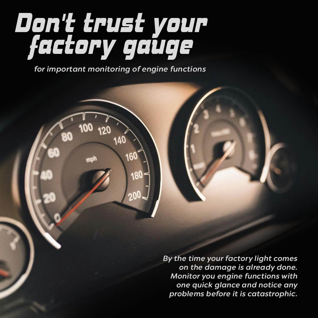 Prosport Wideband Air Fuel Ratio Gauge, Halo Series 52mm (2 1/16")