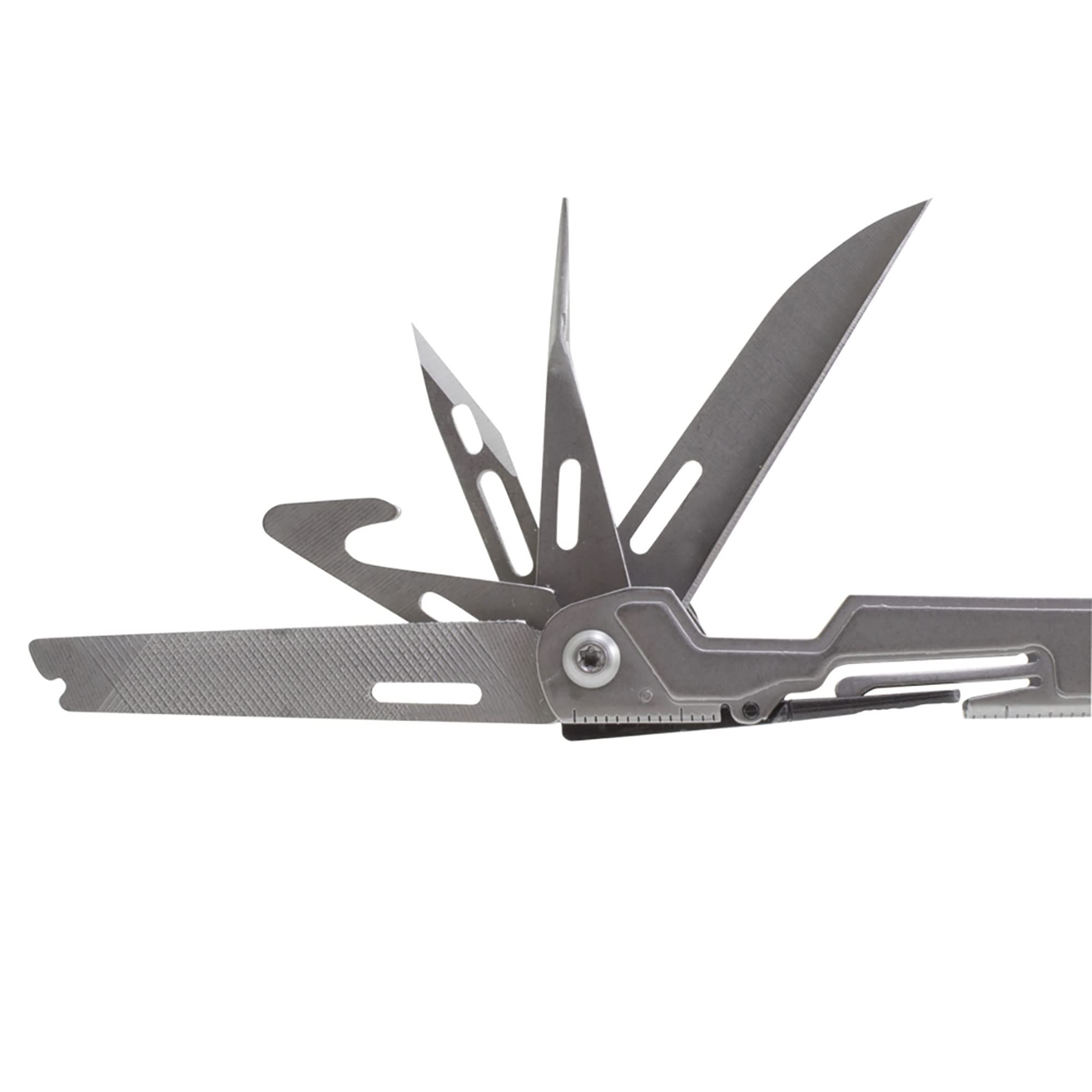 SOG Mini PowerPint Compact Stainless Steel Multi-Tool | 18 Lightweight Specialty Tools & SOG Pliers Pocket Knife, Stone Wash