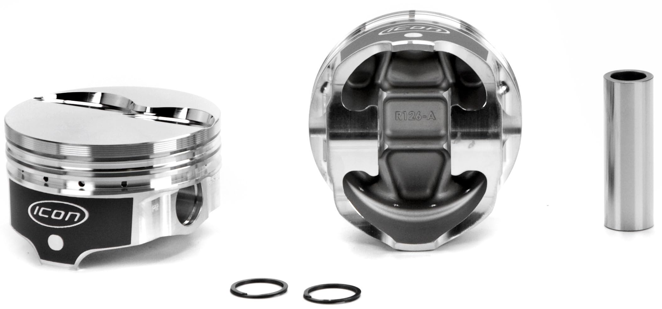 Icon Piston, Icon Pistons Premium Forged, 4.210 in Bore, 1/16 x 1/16 x 3/16 in Ring Grooves, Minus 5.50 cc