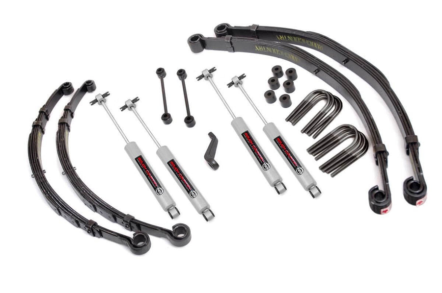 4" Lift Kit Rough Country for 1976-1981 Jeep CJ7 | 1981 CJ8-675-76-8130