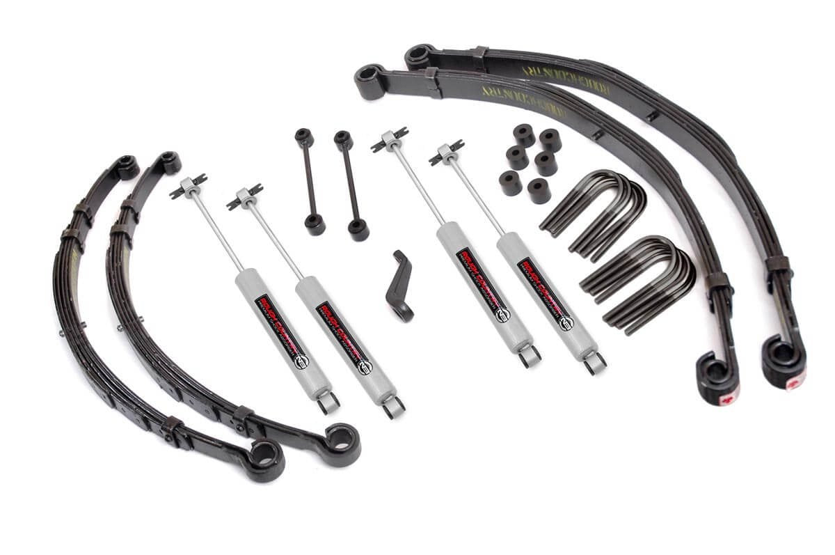 Rough Country 4" Lift Kit Suspension for 1982-1986 Jeep CJ7 4WD - 67530