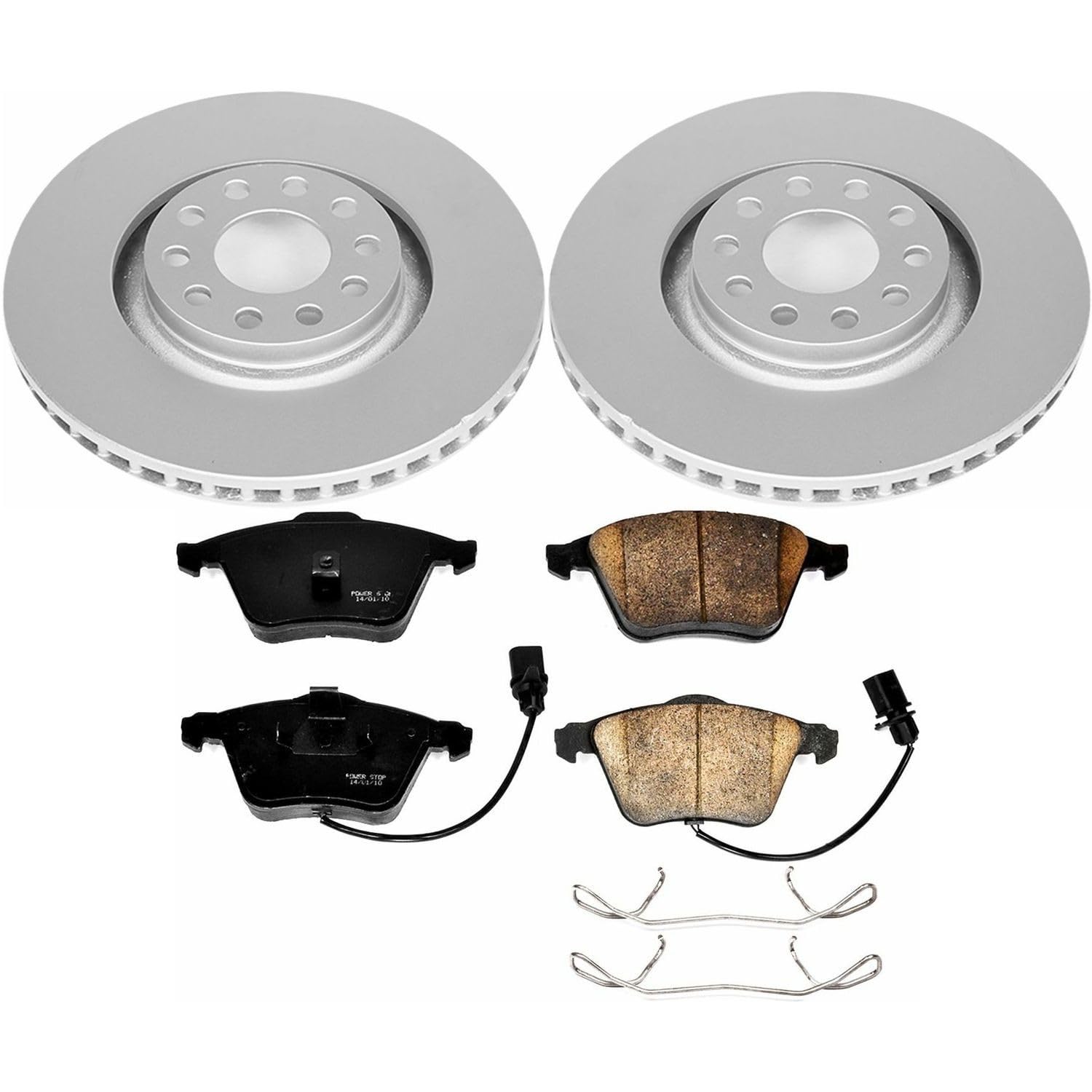 Power Stop CRK891 Z23 Evolution Geomet Coated Brake Kit For Audi A6 2002-2004, Audi A6 Quattro 2002-2004, Audi Allroad Quattro 2001-2005 [Model Specific]