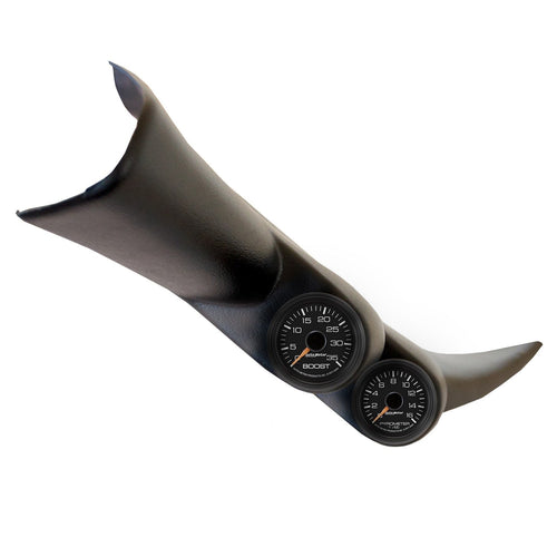 Dual Auto Meter 7087 Pillar Gauge Works