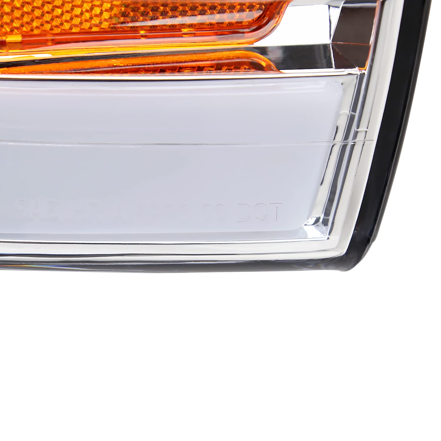 Chrome LED Tube Projector Headlights SPEC-D TUNING Compatible with 2002-2005 Dodge Ram 1500, 2003-2005 Dodge Ram 2500/3500, Left + Right Pair Headlamps Assembly