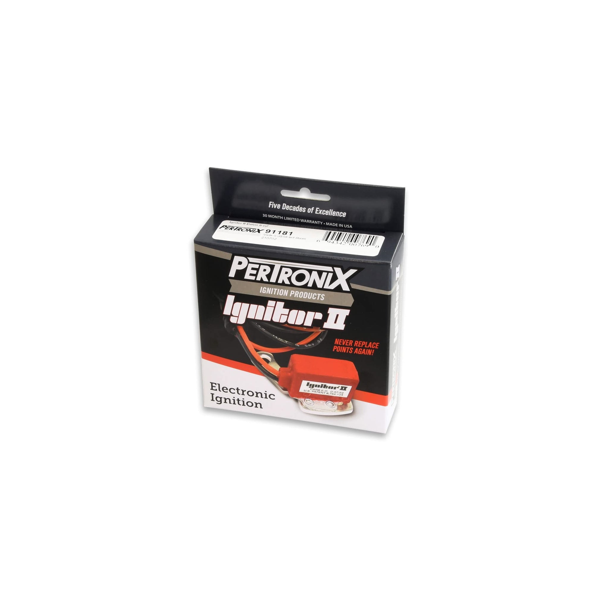 PerTronix Ignitor II 91181 Electronic Ignition Conversion Kit, Compatible with Delco 8 Cylinder, Adaptive Dwell Control
